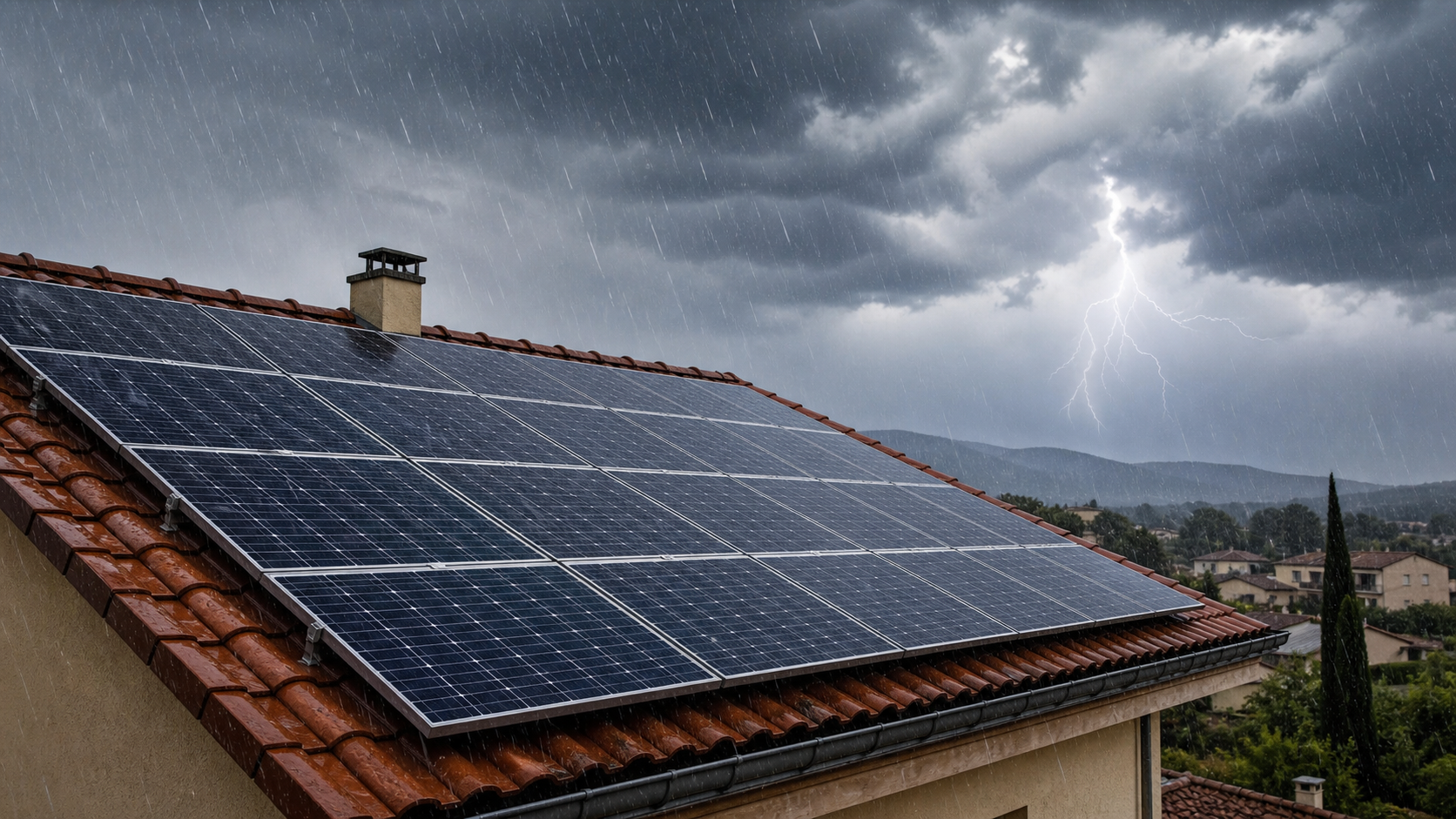Tempête, grêle, pluie : comment sécuriser une installation solaire sur toiture ?