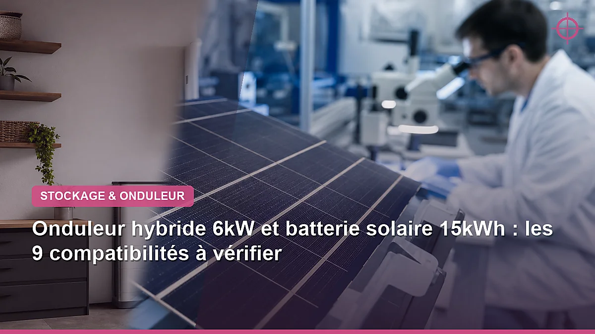 Onduleur hybride 6kW et batterie solaire 15kWh : les 9 compatibilités à vérifier
