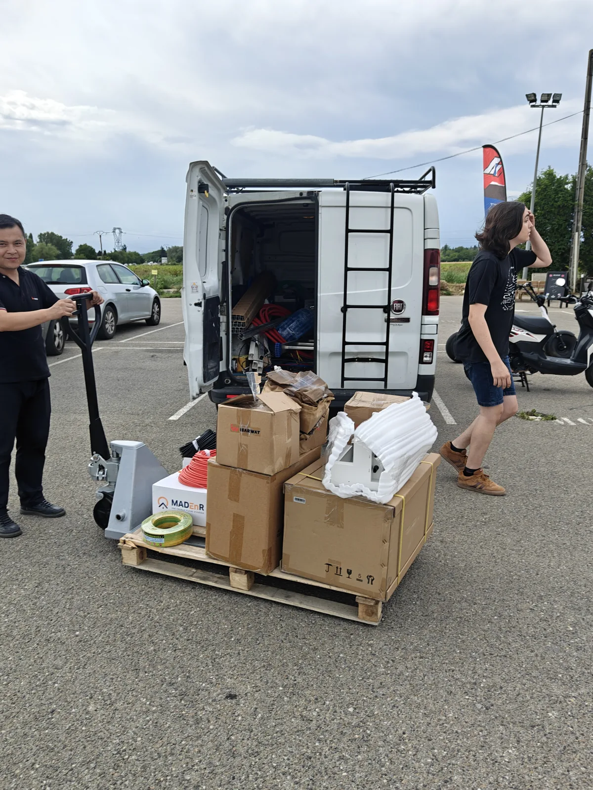 Materiel IEARWAT prepare pour une livraison