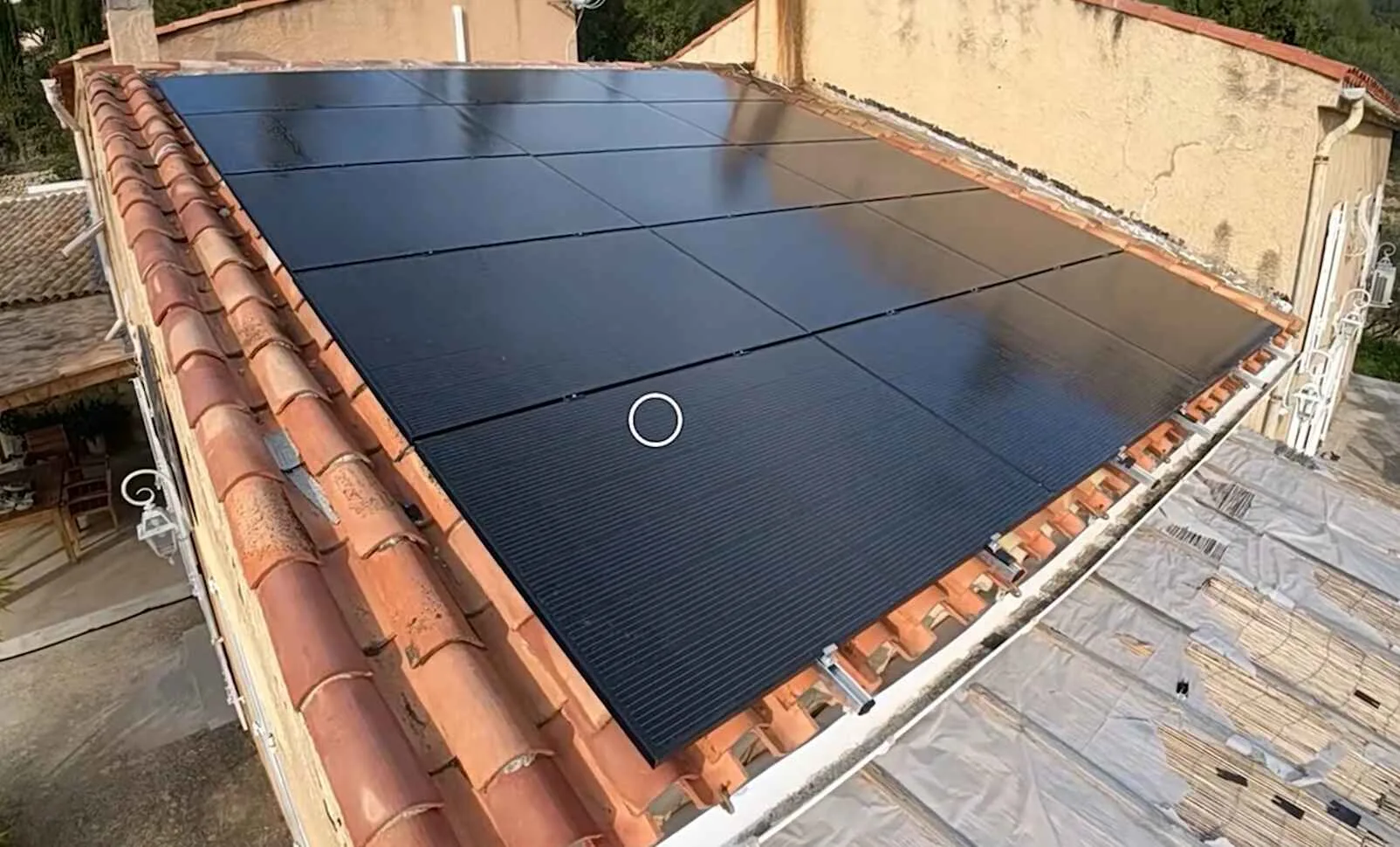 Installation photovoltaique 6 kWc sur toiture en tuiles